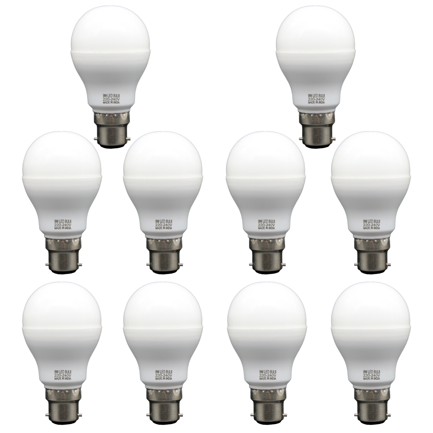 9 Watt LED Bulb (Cool Day White) - Pack of 2
