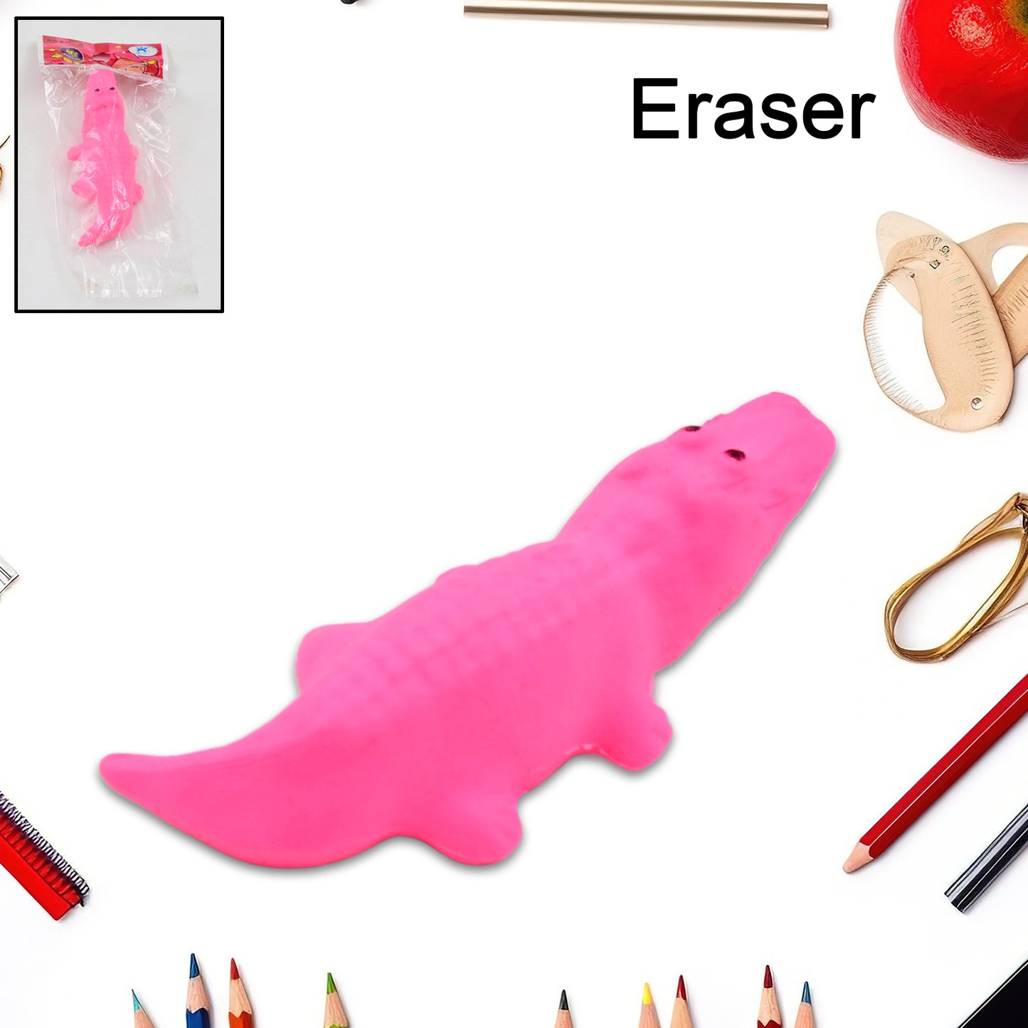 Animal Design Eraser (1 Pc Mix Design)