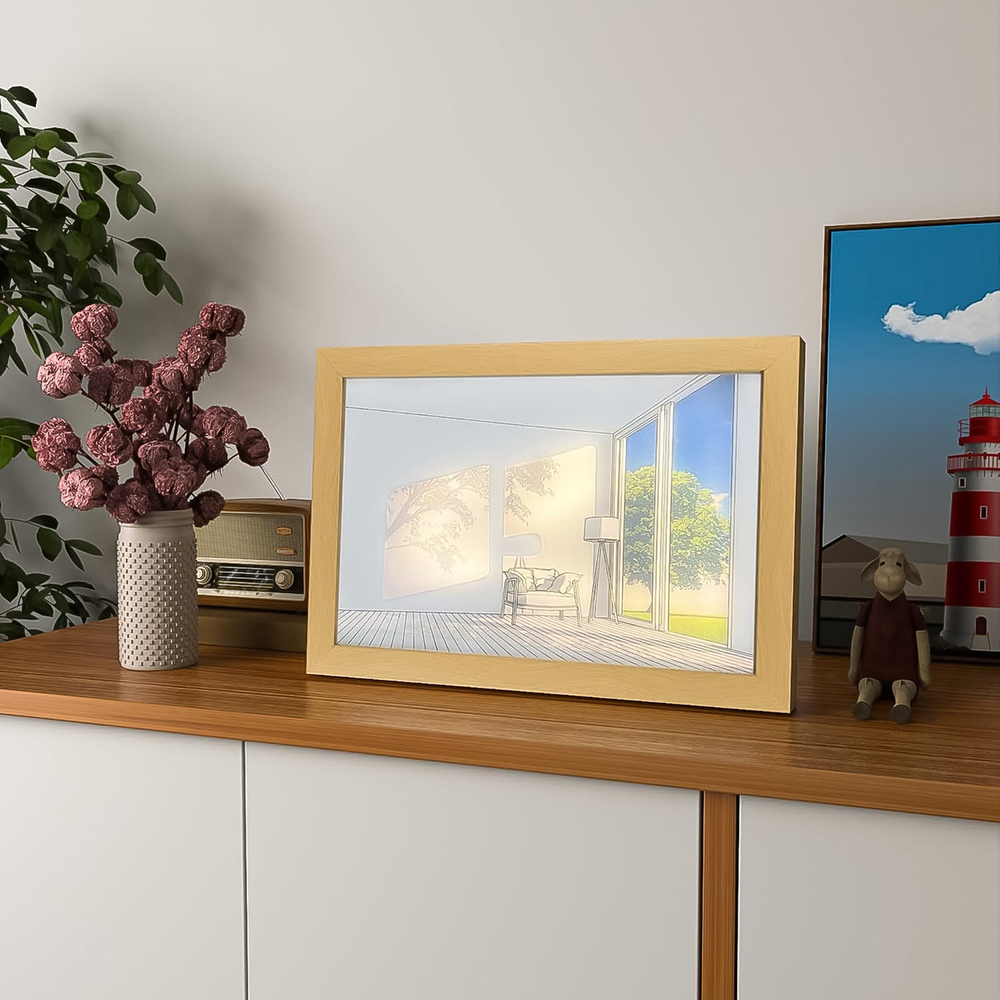 Led Nightpainting Decoration Picture Frame Light (1 Pc 2015 Cm)