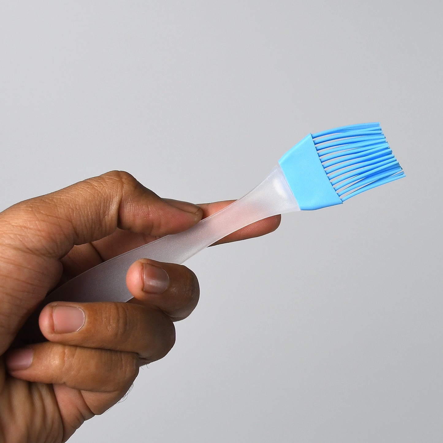 5358 Silicone Spatula Brush And Cake Scraper For Cake Mixer Decorating Cooking Baking And Glazing ( Set Of 2pc )