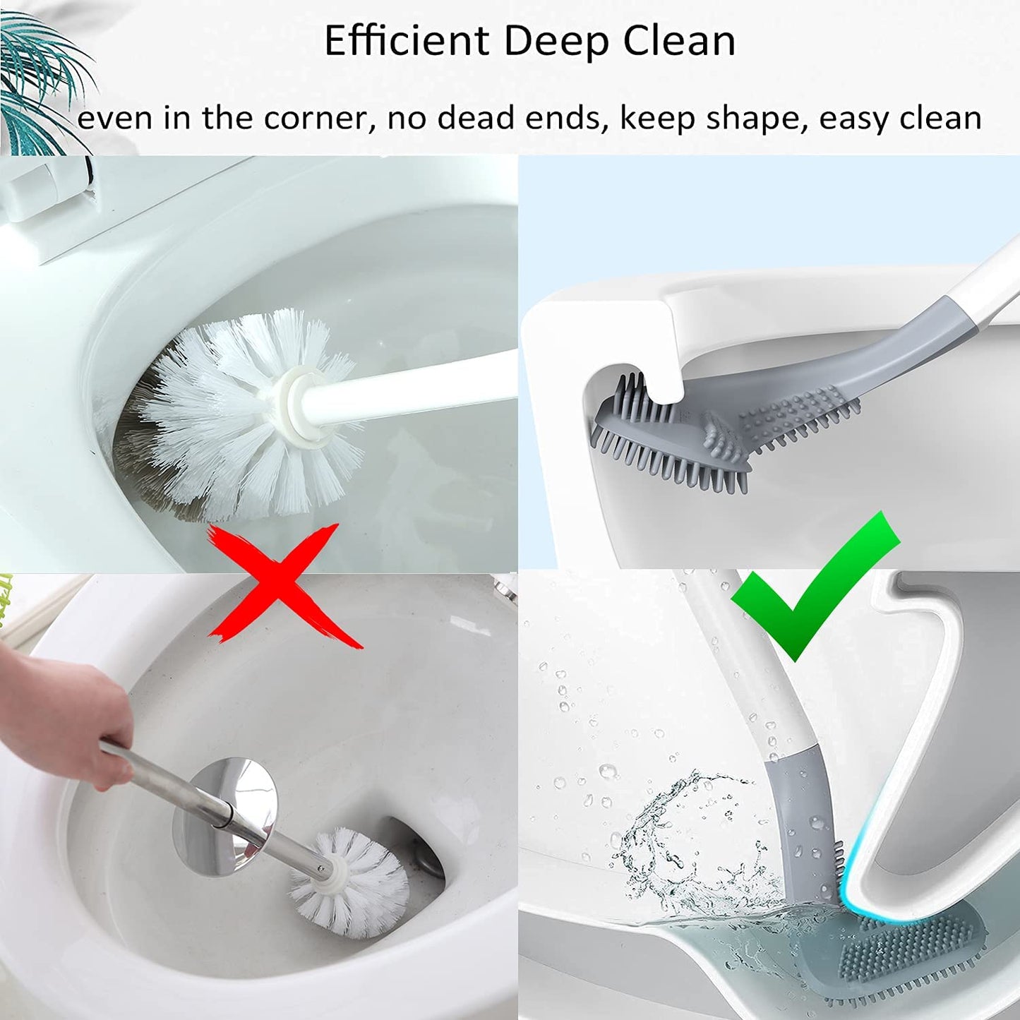 6059 Golf Toilet Cleaner Brush Magic Sticker Holder