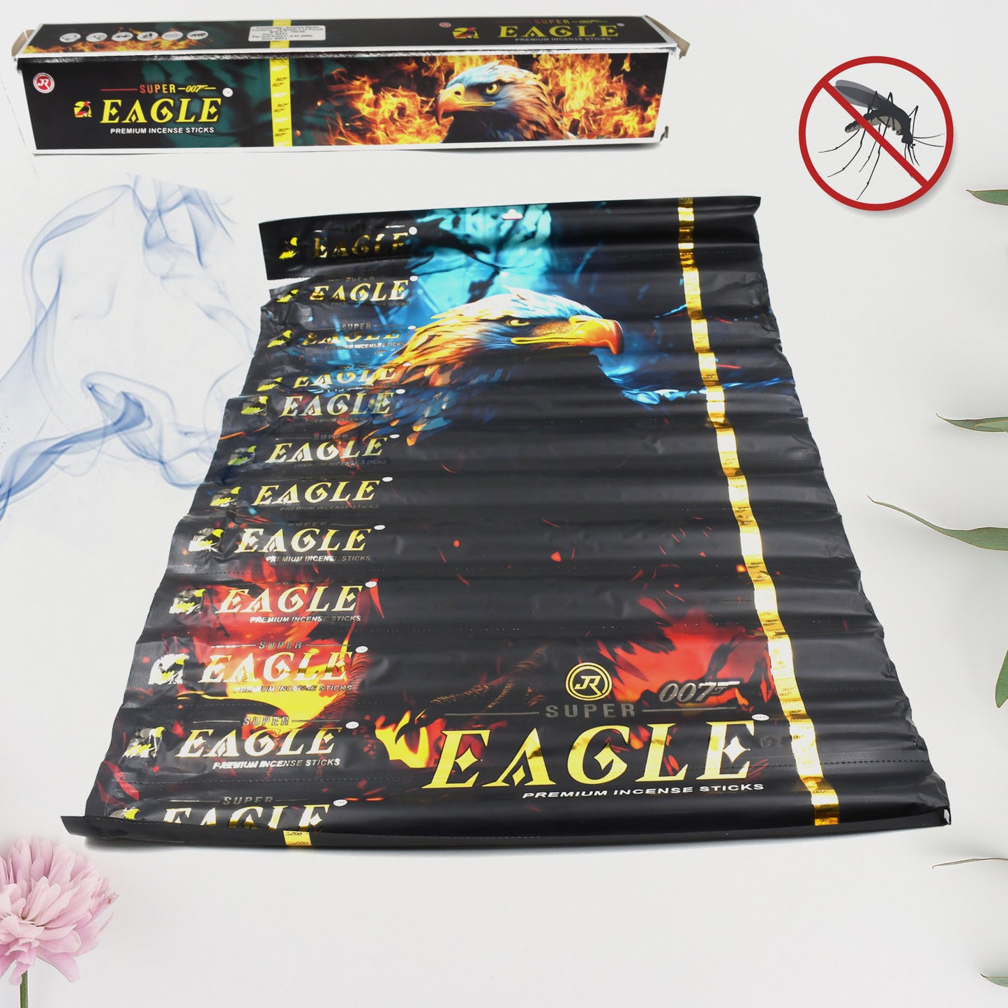 13119 Mosquito Agarbatti Stick Mosquito Agarbatti 1 Box (12 Packet 120 Sticks) (Incense Stick)