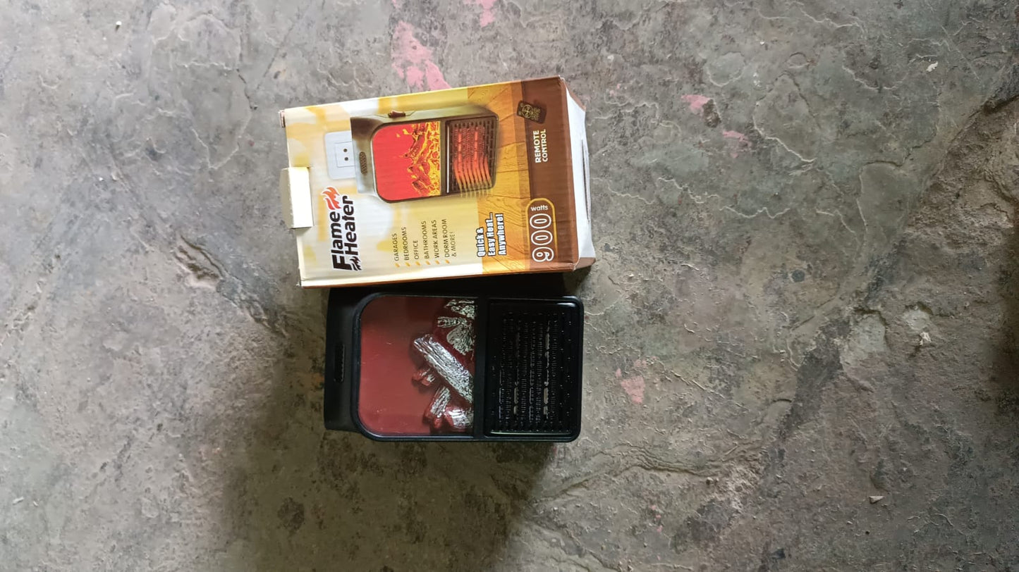 Portable Electric Fireplace Lamp Led Flame Heater (900w 1 Pc)