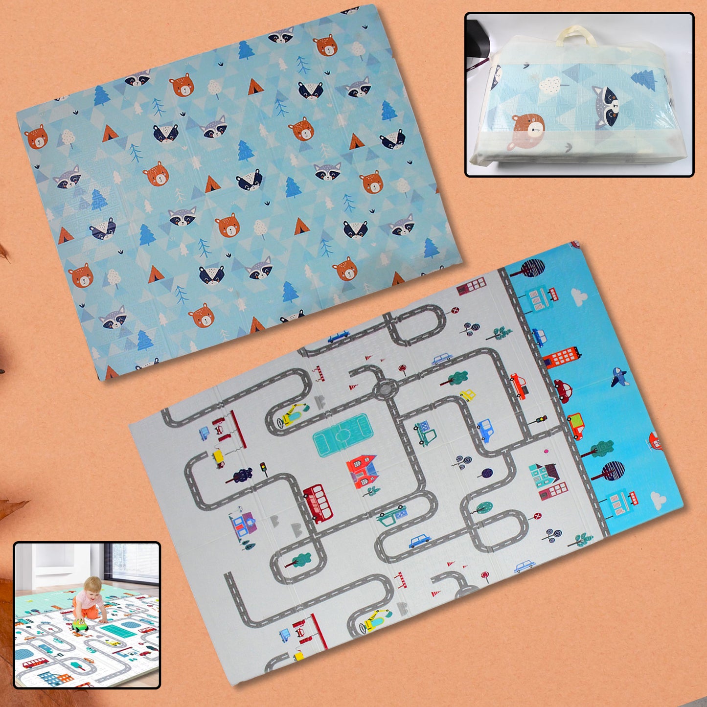 Baby Play Mat Foam Play Mat For Baby Floor Play Baby Crawling Mat (180x120 Cm 1 Pc)