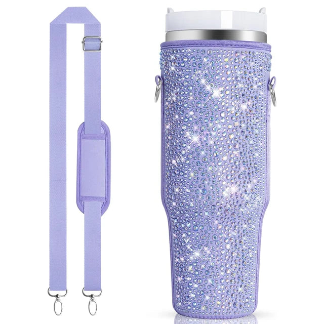 Diamond Mug Sleeves For Portable Water Kettle Carrier Holder Bag With Straps Outdoor Drinkware Accessory