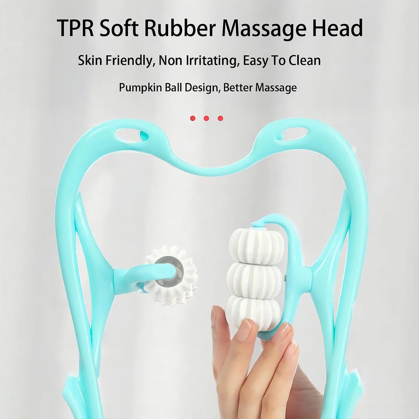 6593a Neck Shoulder Massager 13.5x7.08in Portable Relieving The Back For Men Relieving The Waist Women