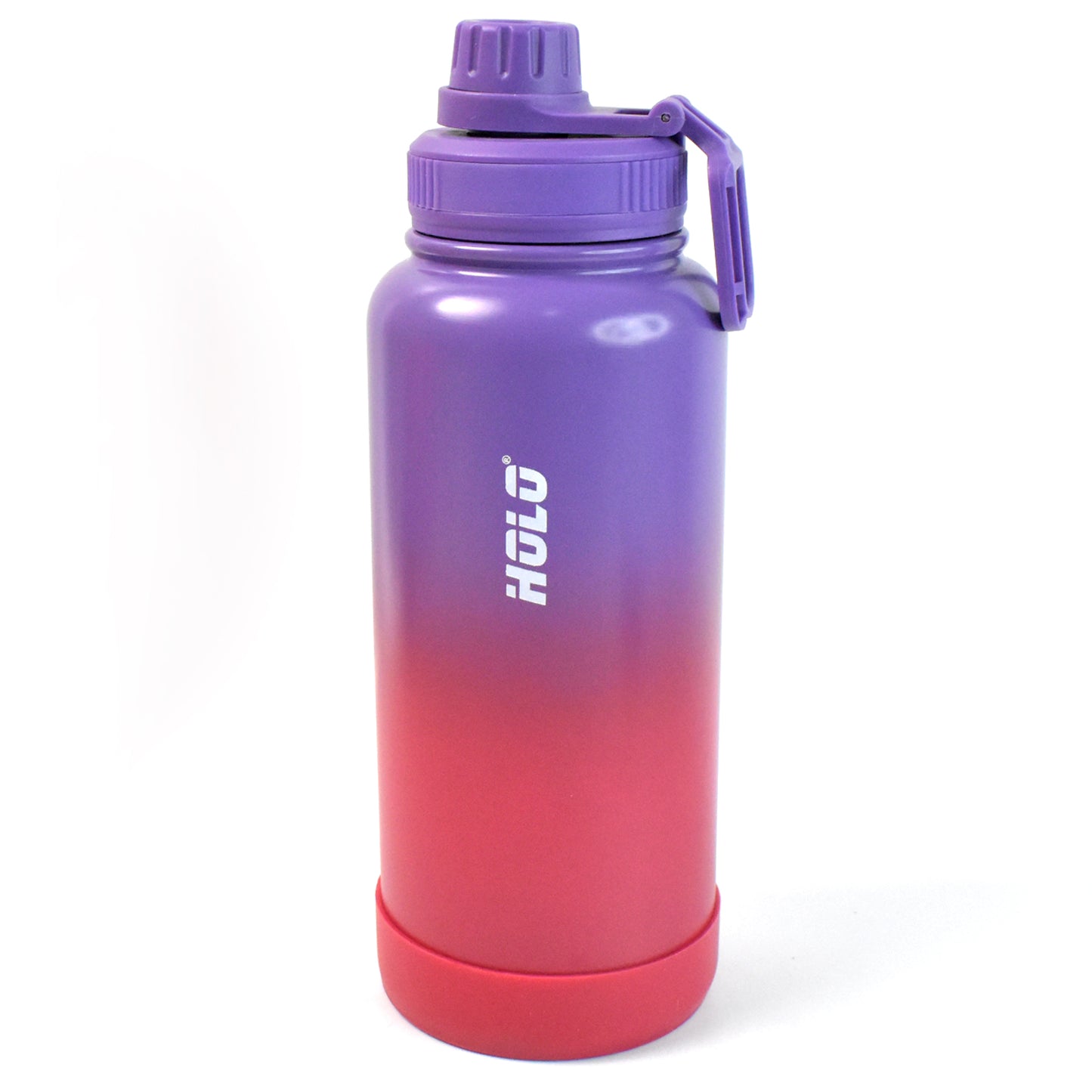 Two Tone Pink Stainless Steel Water Bottle Copper Coated Vacuum Insulation Powder Coated Secure Grip Leakproof Easy Pour Cap (1000ml)
