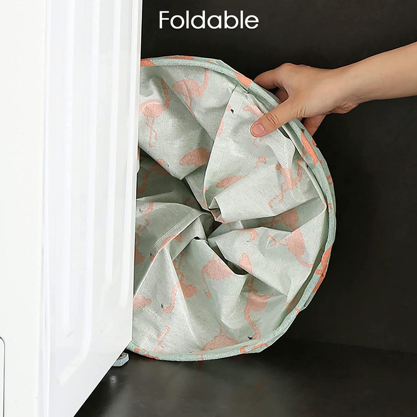 6276 Durable And Collapsible Laundry Storage Bag With Handles Clothes Toys Storage Foldable Laundry Bag For Dirty Clothes.