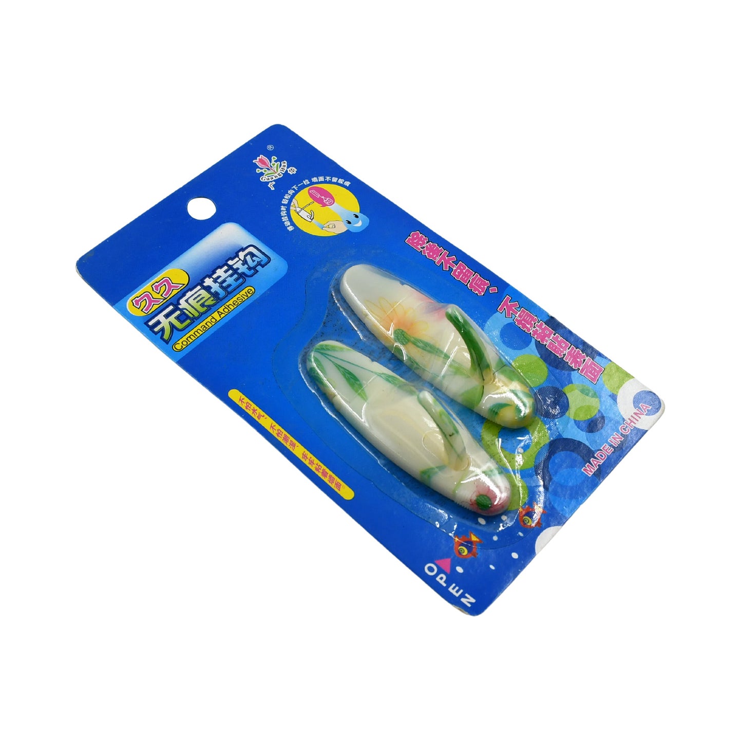 4588 Free Adhesive Wall Hook Plastic Sticky Hooks For Hanging Heavy Duty Wall Hangers Without Nail For Bathroom Kitchen Storage Organization (2pc)