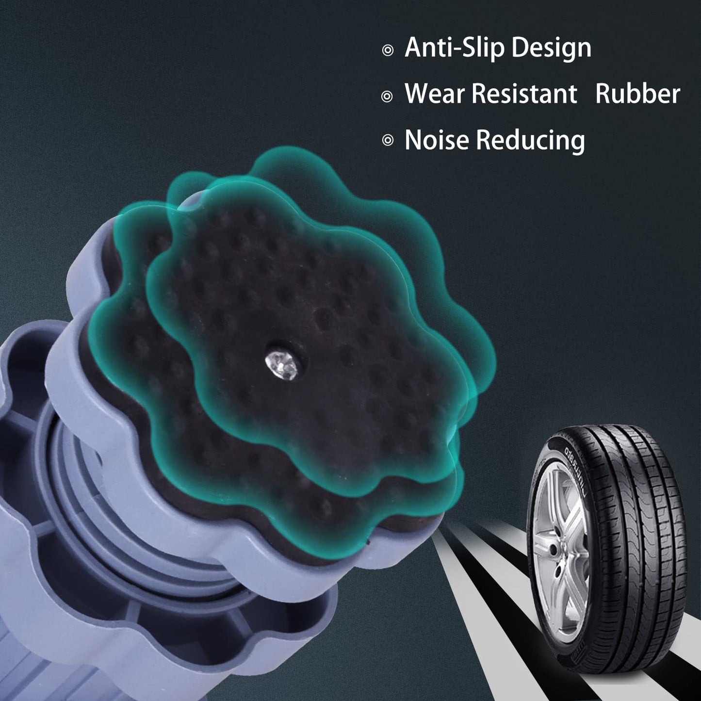Washing Machine Support Anti Vibration Washing Machine Support Adjustable Washer Anti Vibrasion Pads Washer Dryer Pedestalswashing Machine Accessory Anti- Skid Pad Pvc Lifting Pad Non-slip ( 4 Pc Set 1pc )