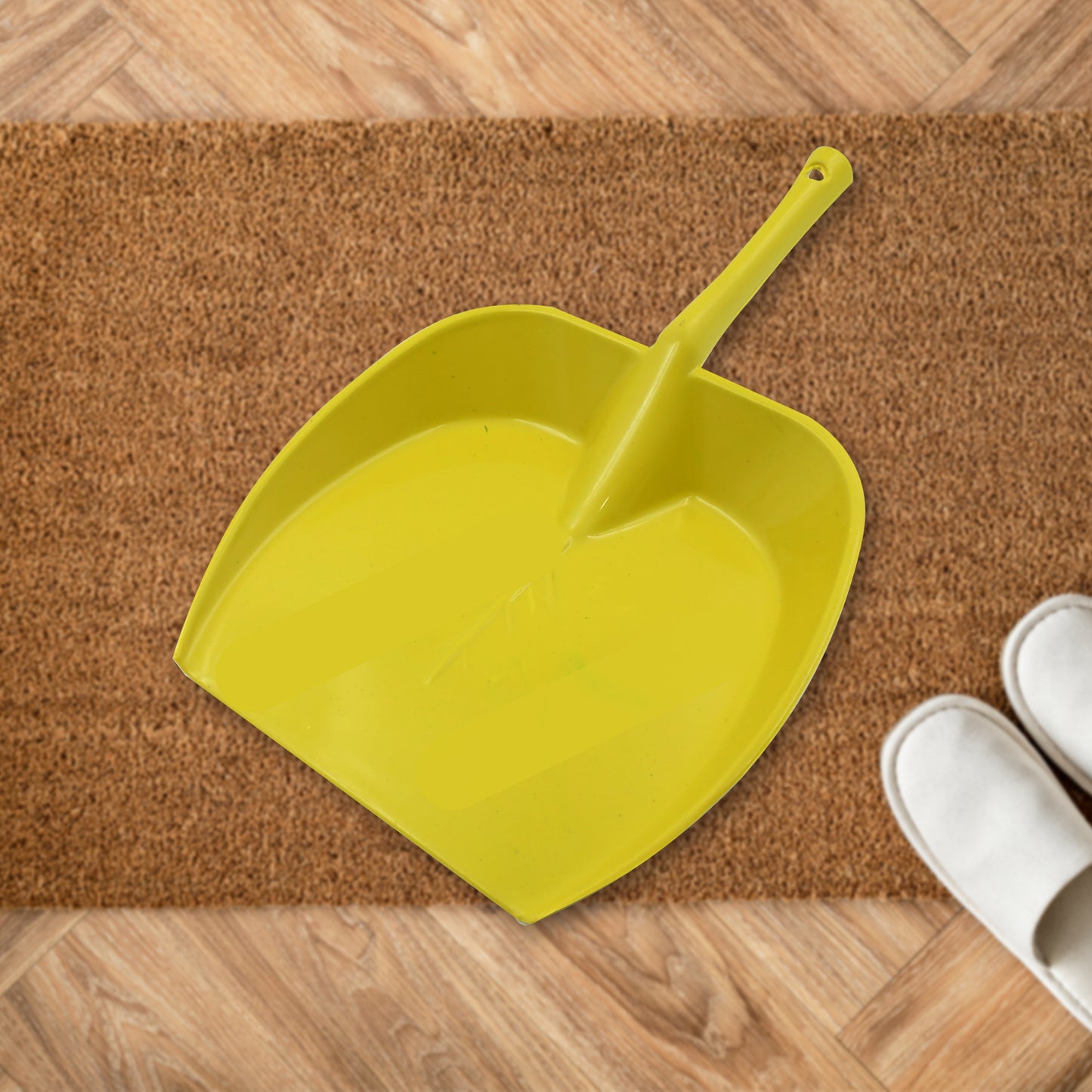 8732 Dustpan With Long Handle Dust Collection Dust Pan Tray For Kitchen Home Office Bathroom Etc (1 Pc Multicolor )