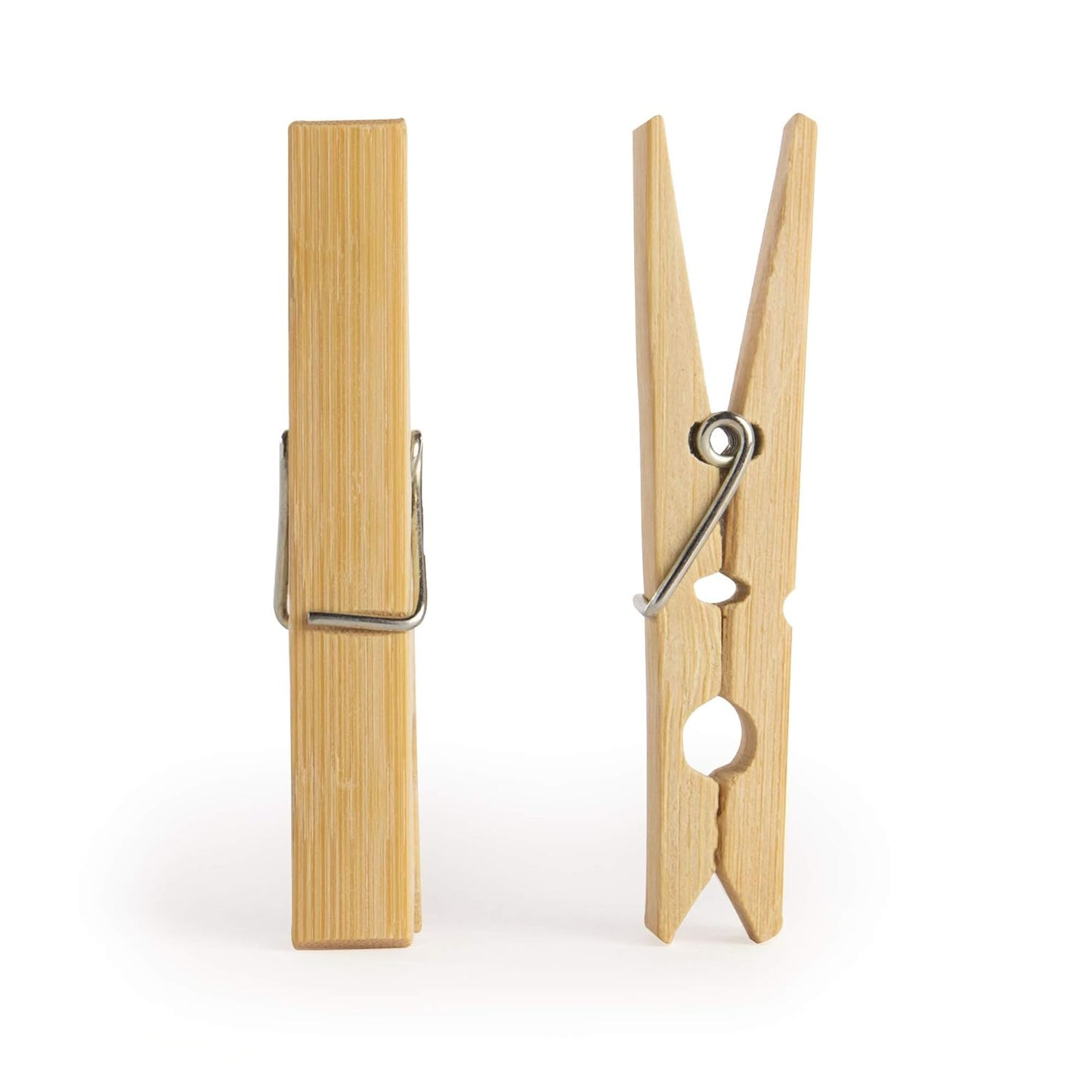 Heavy Duty Bamboo Wooden Cloth Clips Pegs (10 Pcs Set)