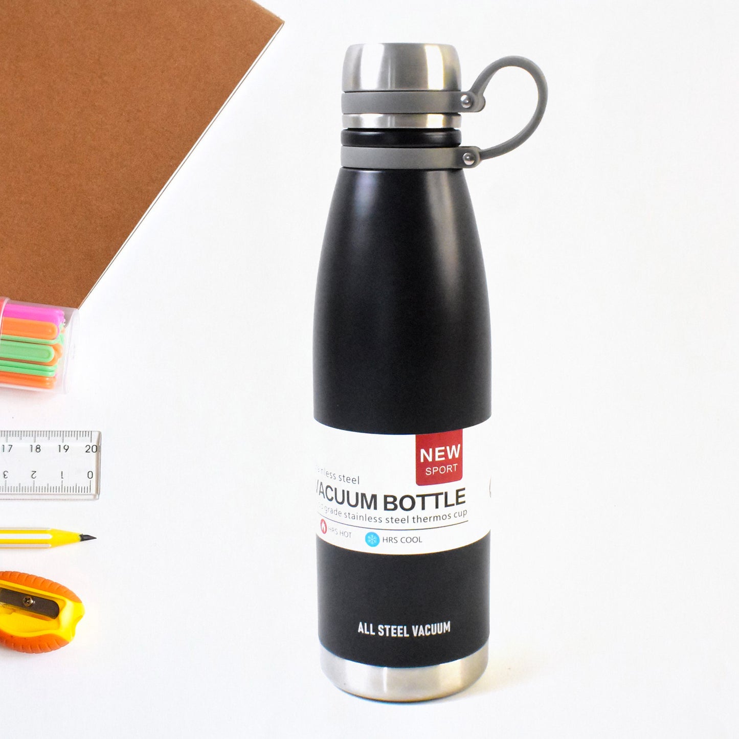 Stainless Steel Vaccum Insulation Water Bottle (1000ml Approx Mix Design)