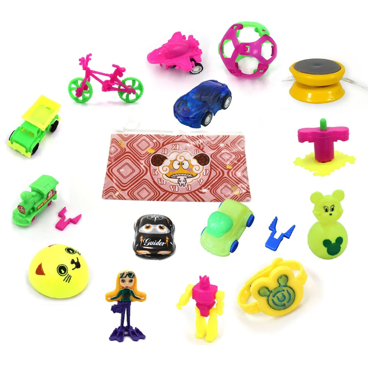 4404 Toys For Kids Friction Powered Toy For Baby Push Go Toys Combo Set For Boys Girls ( Pack Of 16)