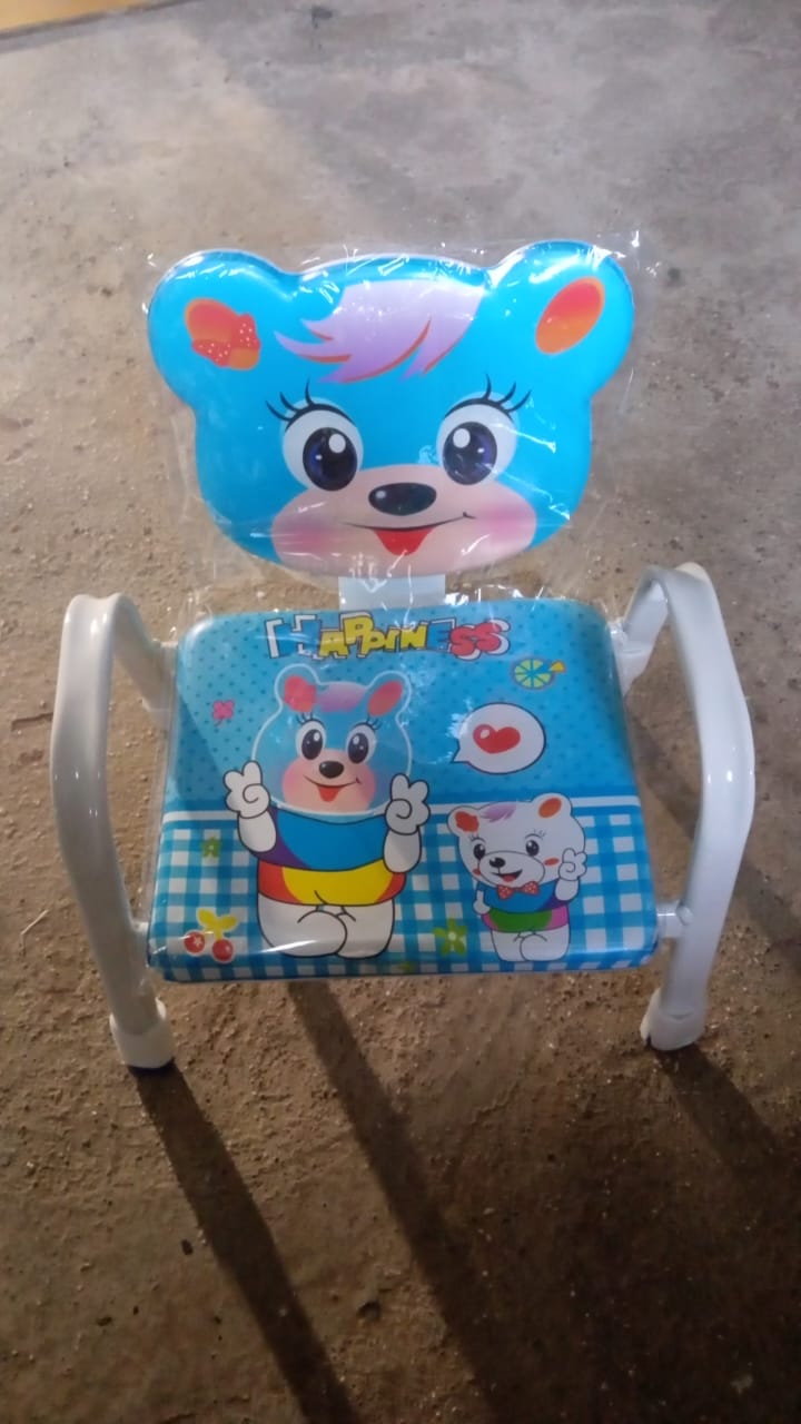 Cartoon Baby Chair Strong Steel Cushion Comfortable Baby Chair High Quality Chair (1 Pc)