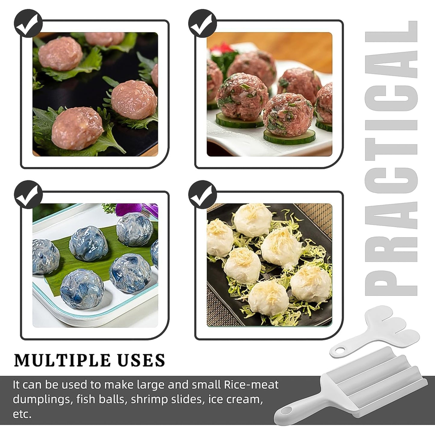 Gujia Meatball Maker Set Easily Shape Meatballs Maker (1pc)
