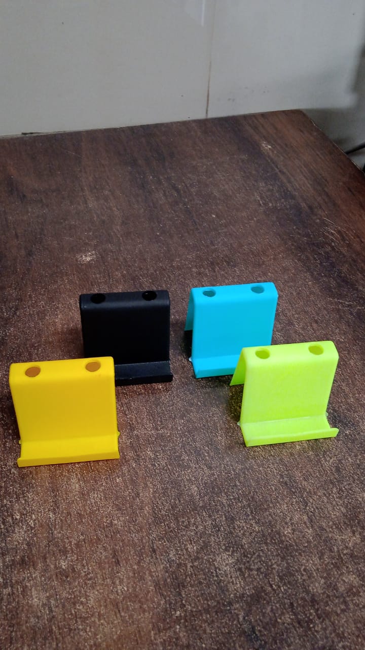 Multifunctional Plastic Mobile Phone Stand Pen Holder (1 Pc Mix Color)