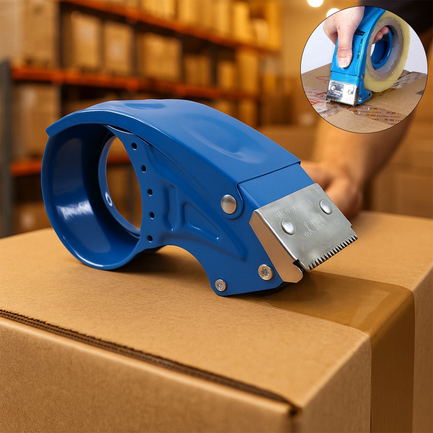 Heavy-duty Tape Dispenser Cutter - (1 Pc)