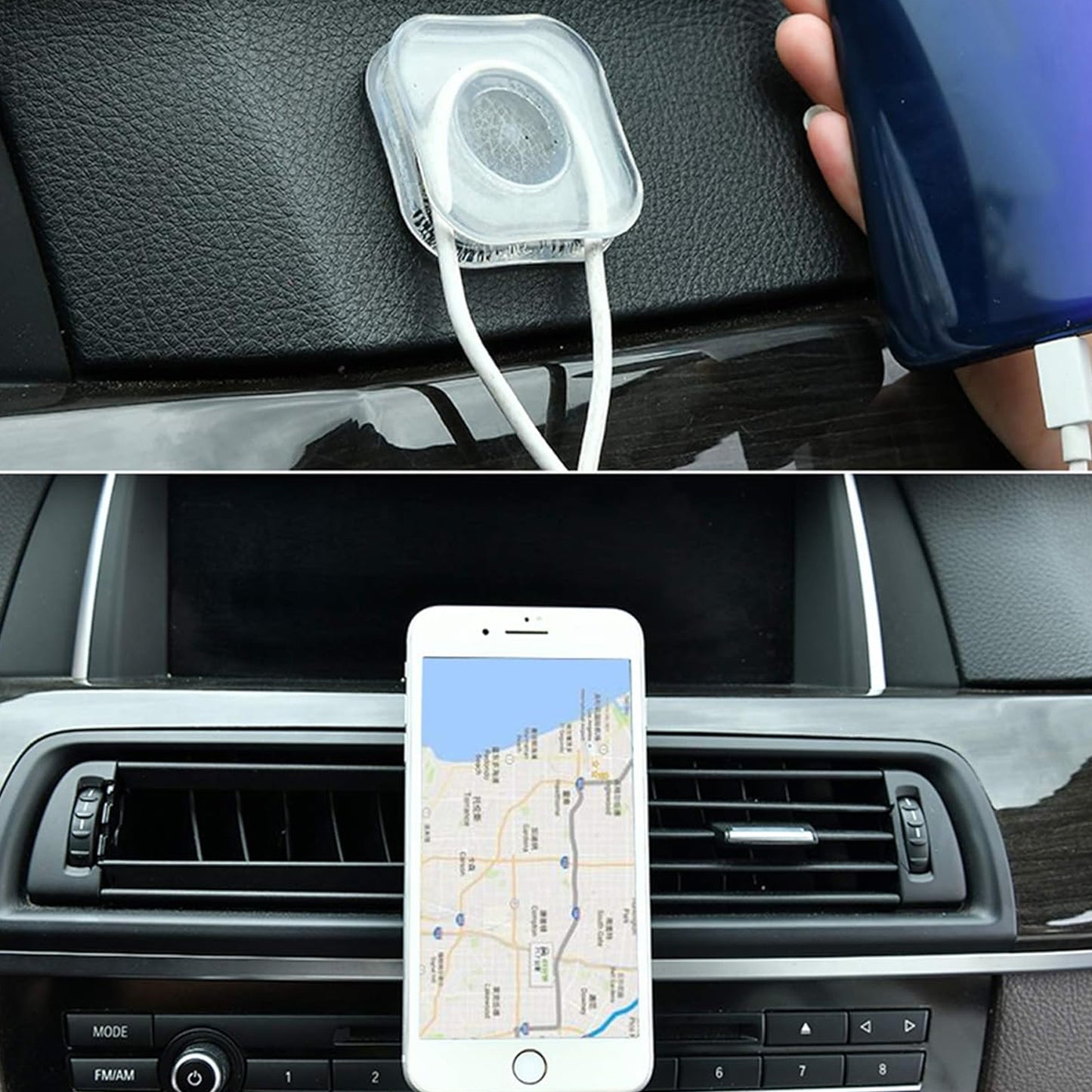 Multi Purpose Square Super Gel Pads For Holding Mobile Spiral Cable Protector (1 Pc)