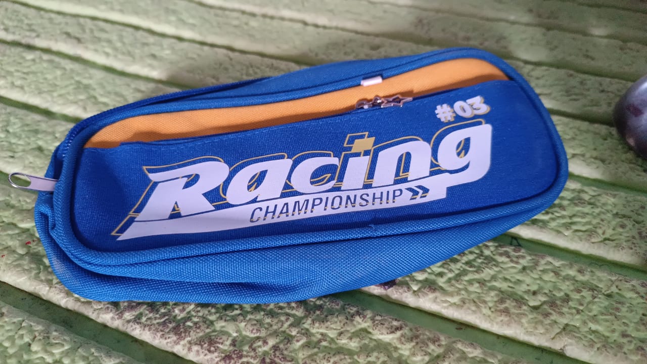 Pencil Pouch With Zipper 1 Pc 2 Compartment)