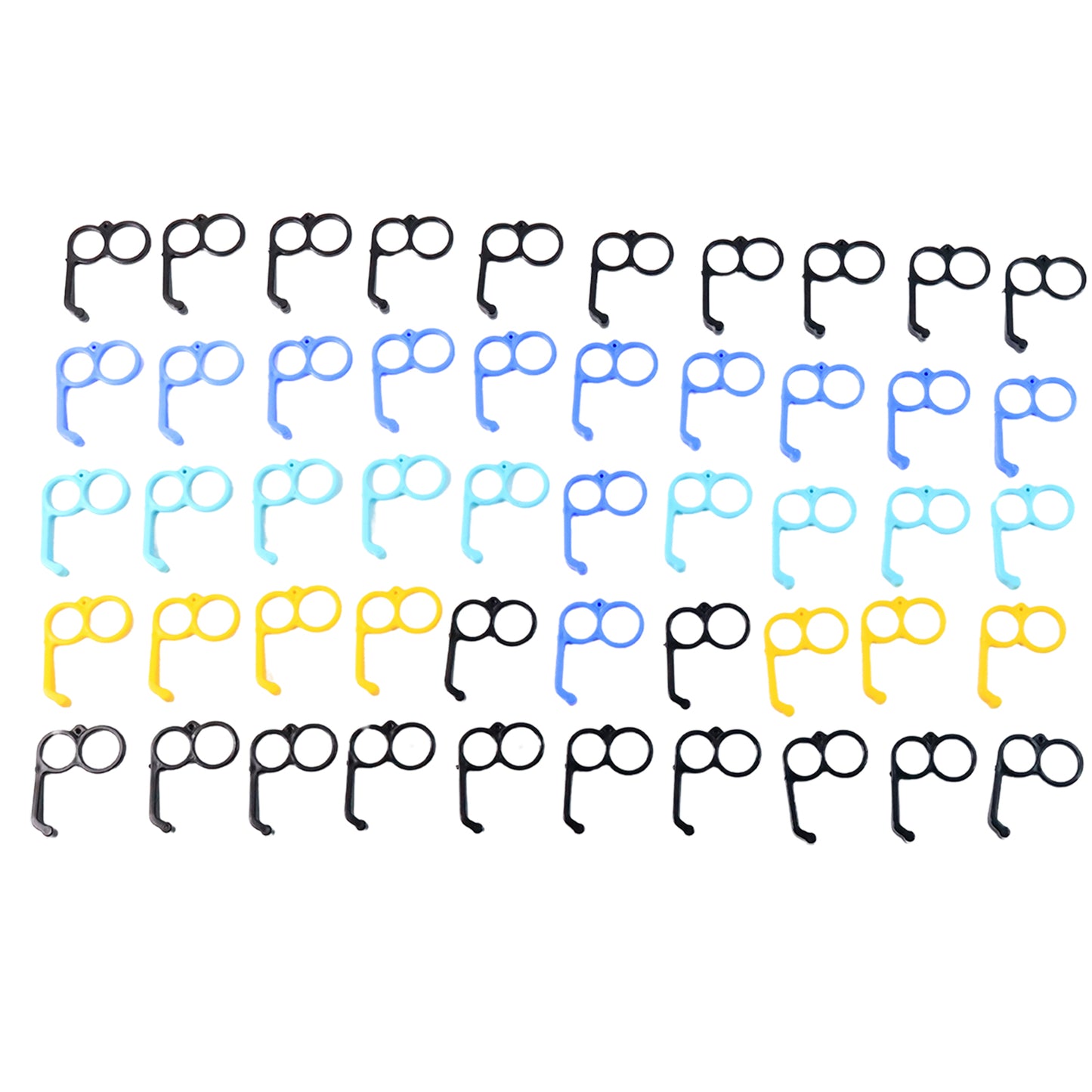 Plastic Hand Mobile Stand (Mix Color 50 Pc)