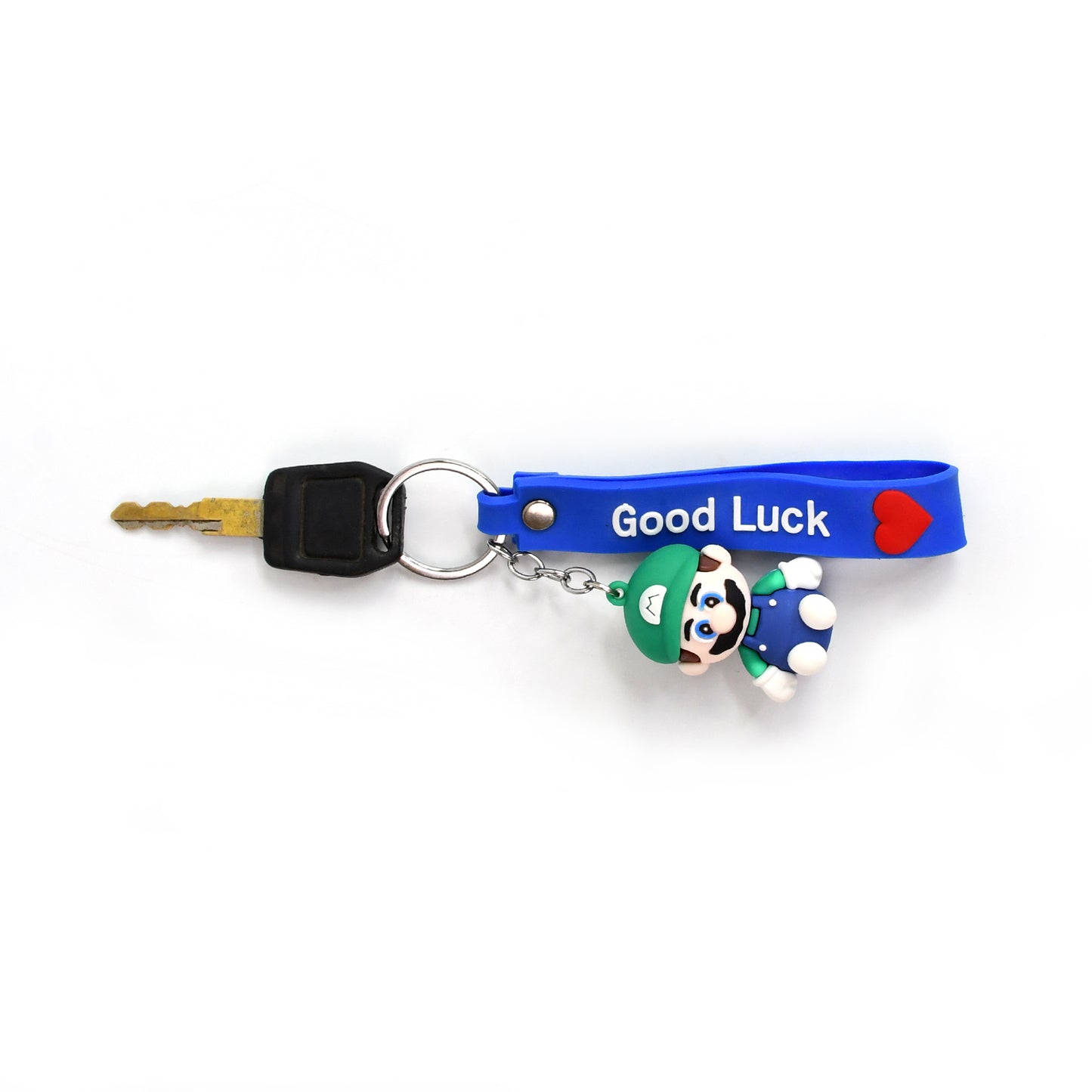 Cute Cartoon Silicone 3d Key Chain With Metal Hook Strap (Pack Of 1)