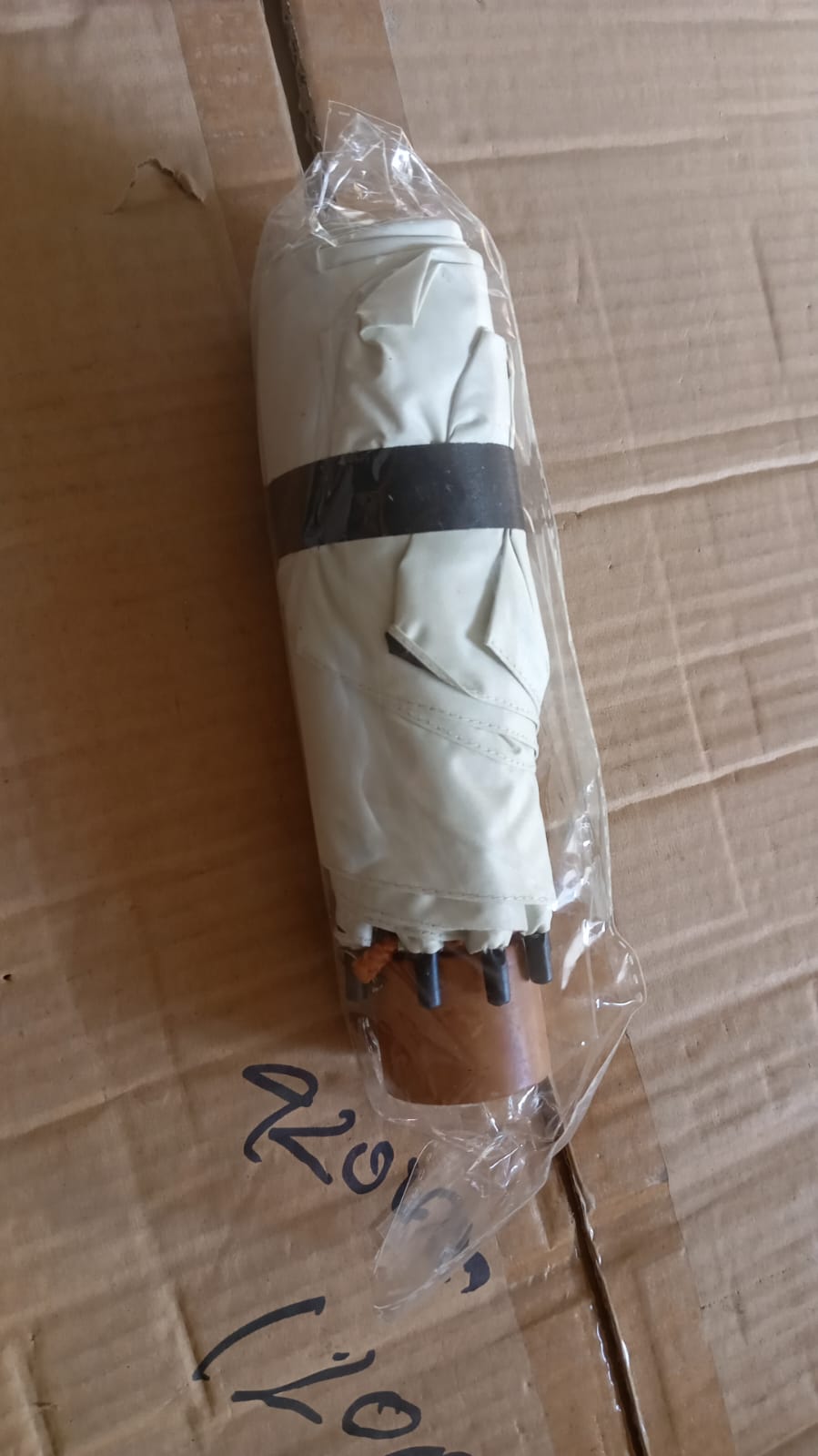 3-fold Sun Rain Protective Solid Foldable Umbrella (1 Pc)