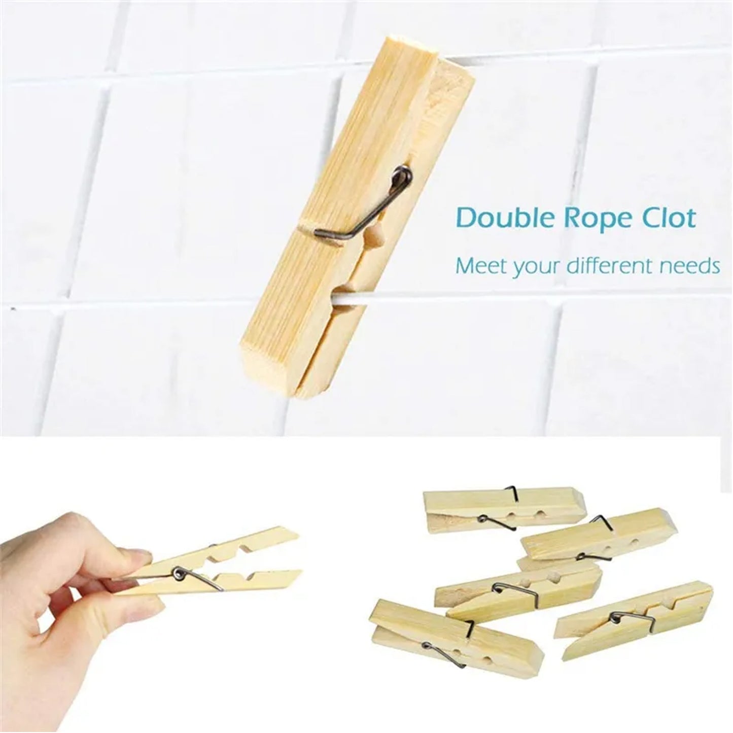 6071a Multipurpose Wooden Heavy Clip (20 Pieces) For Clothespin Dryer Hanger Photo Paper Peg Pin Craft Clips For School Arts Crafts Decoration