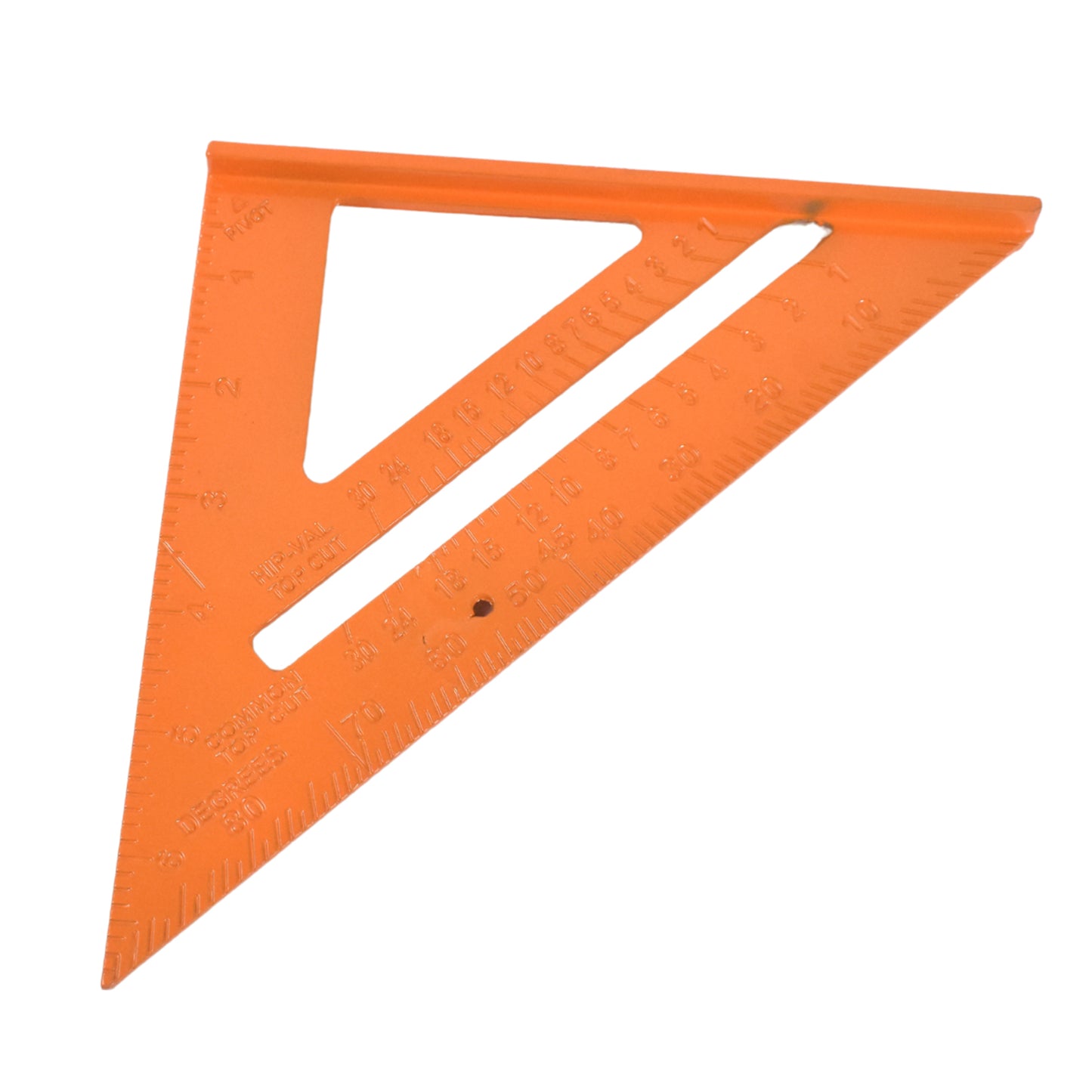 Double Side Scale Triangle Ruler Measurement Hand Tool (1 Pc Orange)