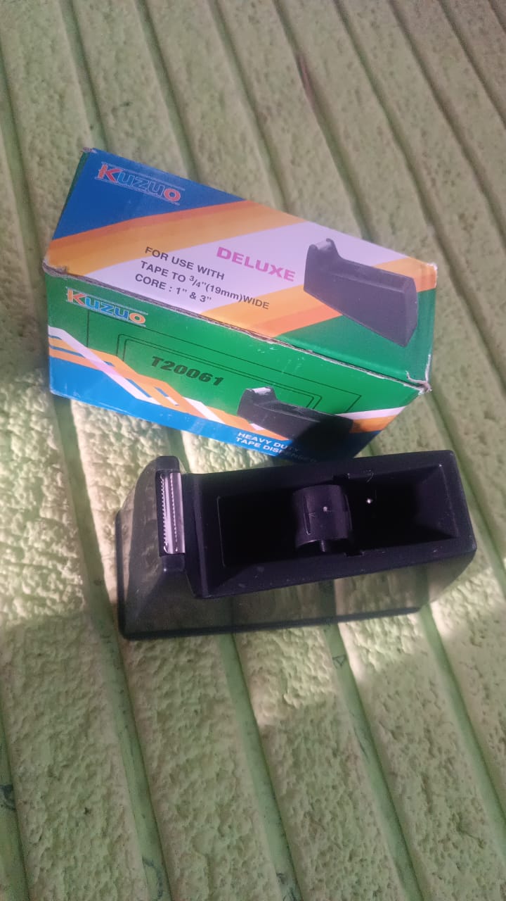 Plastic Tape Dispenser Cutter For Home Office Use (1 Pc Big Mix Color)