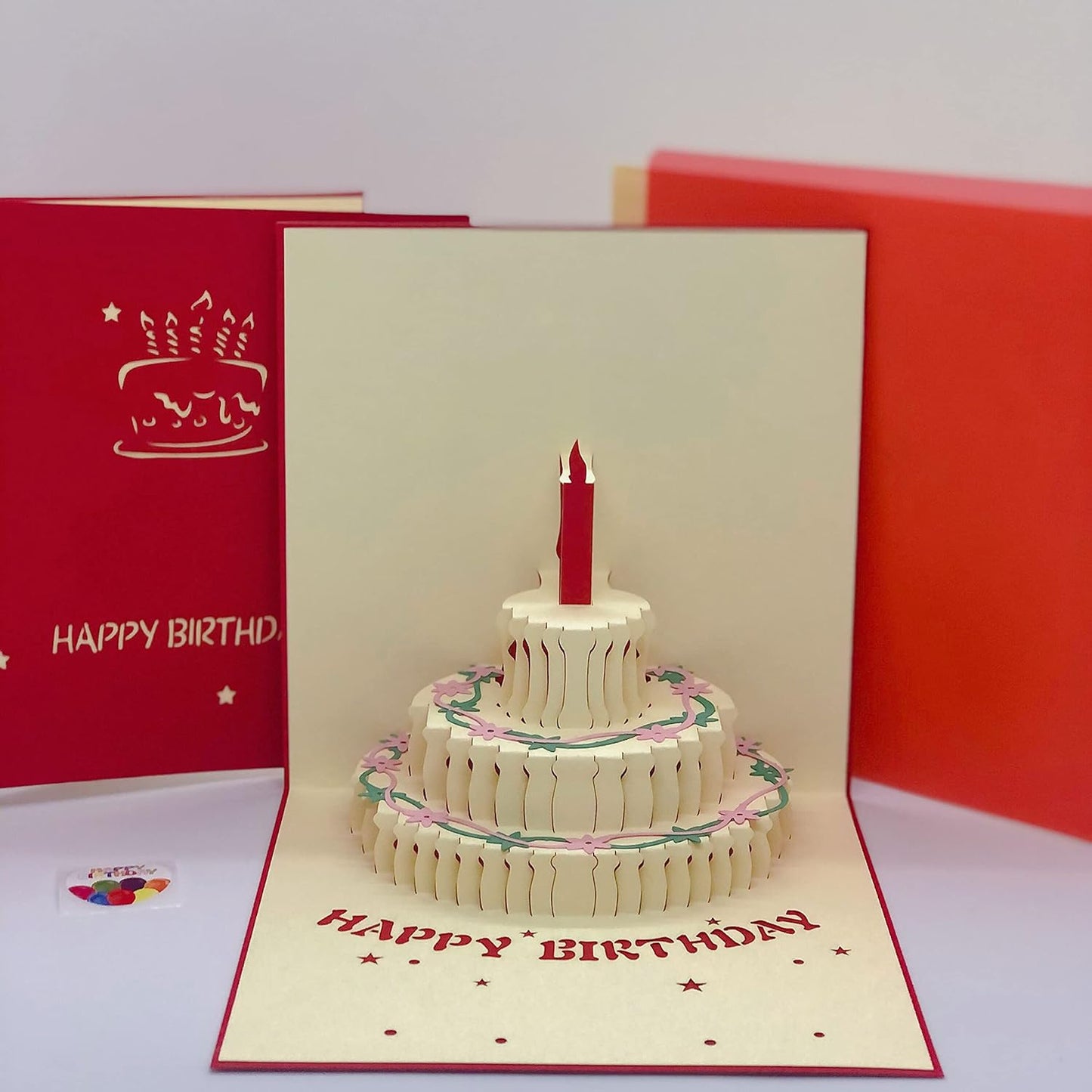 3d Paper Wish Card High Quality Paper Card All Design Card Good Wishing Card (Birthday Valentine Love Christmas Card) (1pc )