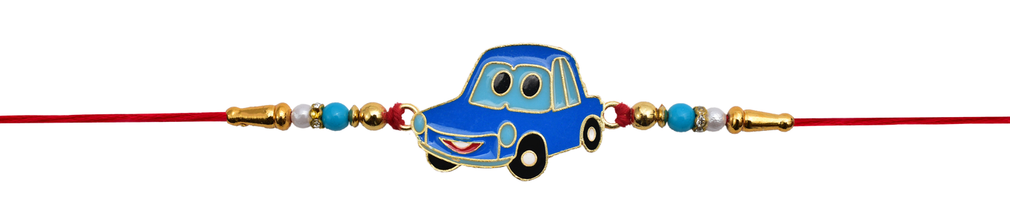 Car Rakhi With Red Thread For Kids