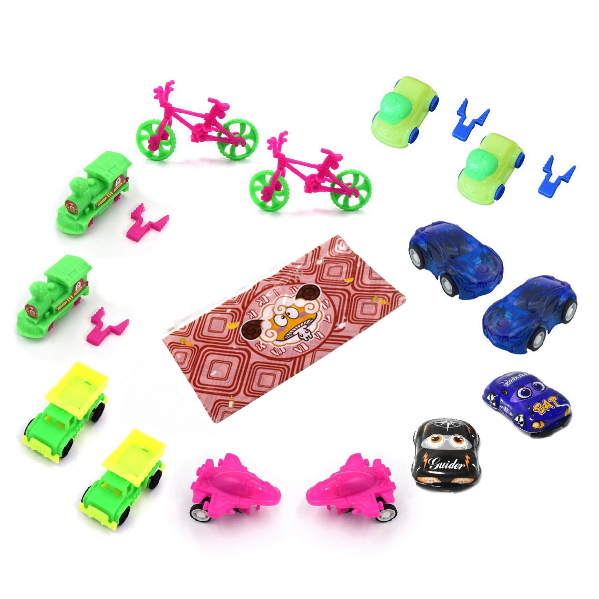 4402 Toys For Kids Friction Powered Vehicle Toy For Baby Push Go Toys Combo Set For Boys Girls ( Pack Of 15)