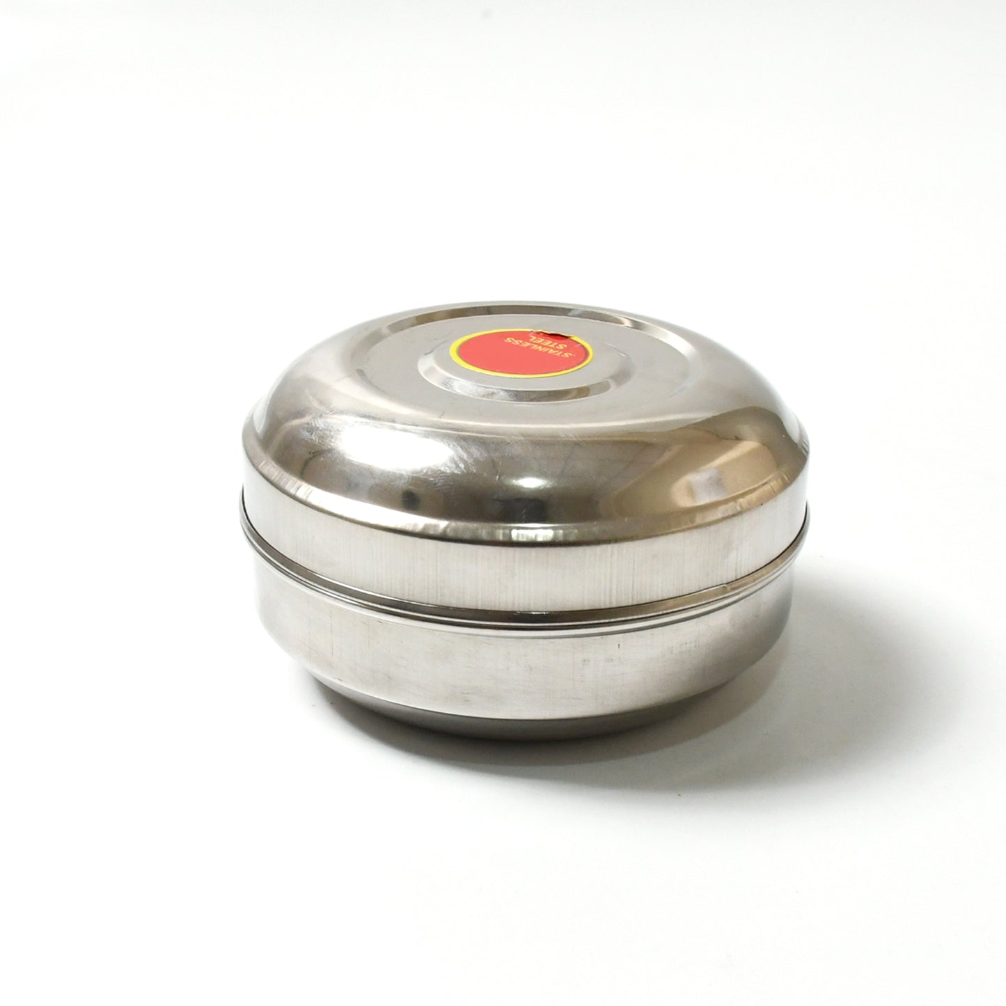 3346 Multi-purpose Stainless Steel Round Shape Tiffin Box - Small Gift For Baby Girl And Baby Boy For Office School Tuition Picnic (Big)