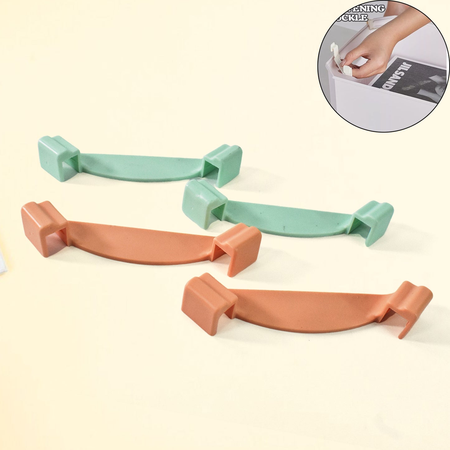 Plastic Stackable Wardrobe Organizer Clips Core Wardrobe Box Support (8 Pcs Set)