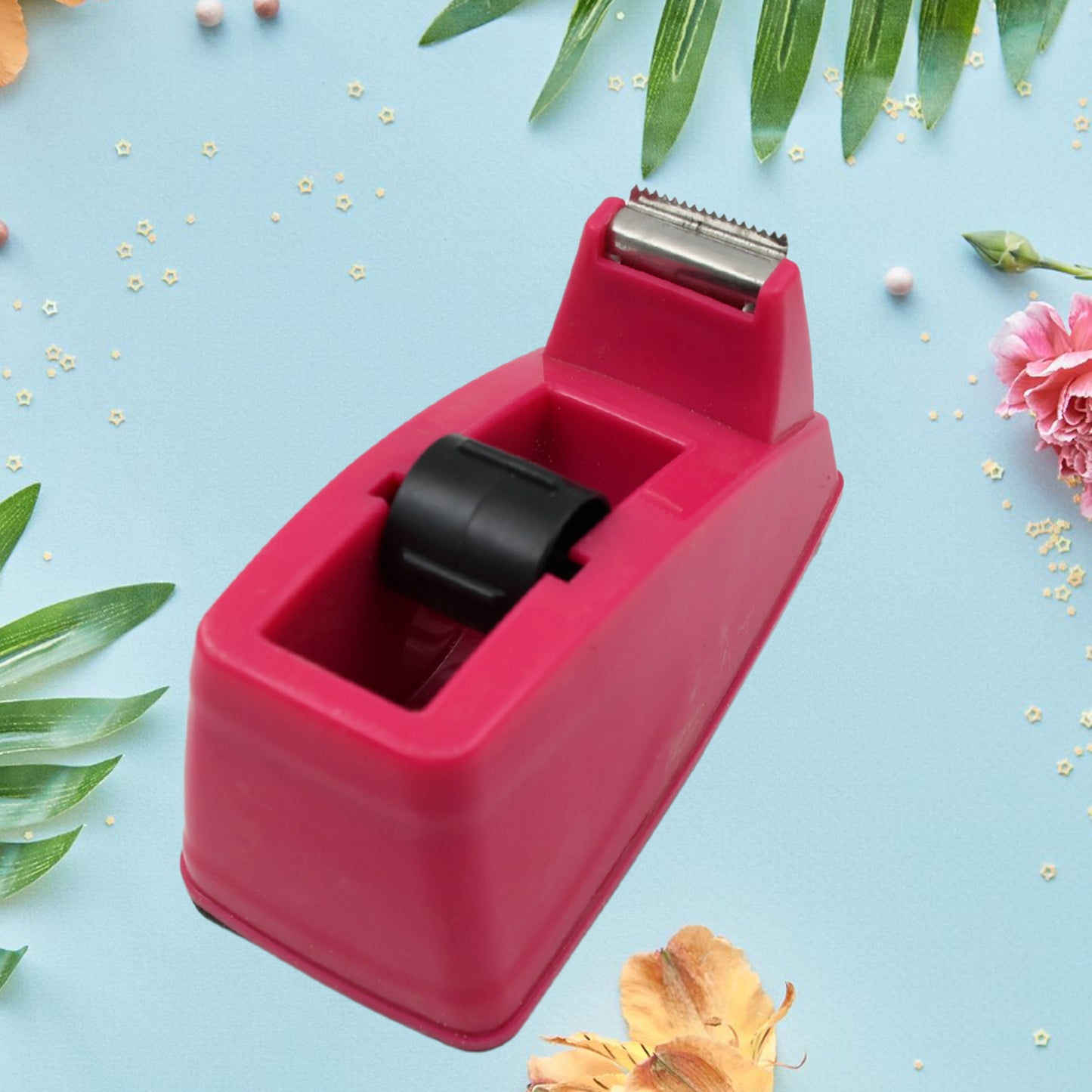 9513 Plastic Tape Dispenser Cutter For Home Office Use Tape Dispenser For Stationary Tape Cutter Packaging Tape School Supplies (1 Pc 273 Gm)