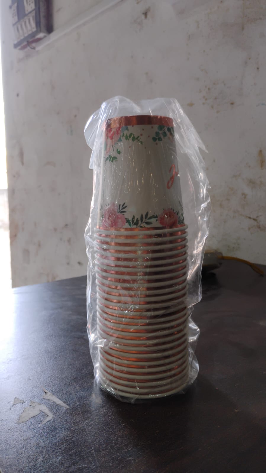Disposable Paper Cups Disposable Tea Coffee Cups (24 Pcs Set Mix Color Design)