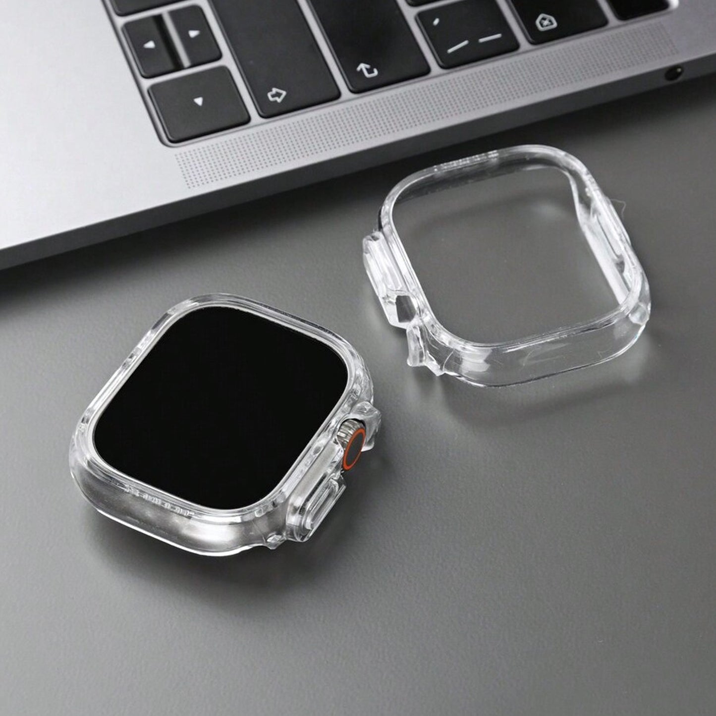 7 In 1 Ultra Smart Watch Combo With Seven Classic Straps Transparent Screen Guard (1 Set Mix Color)