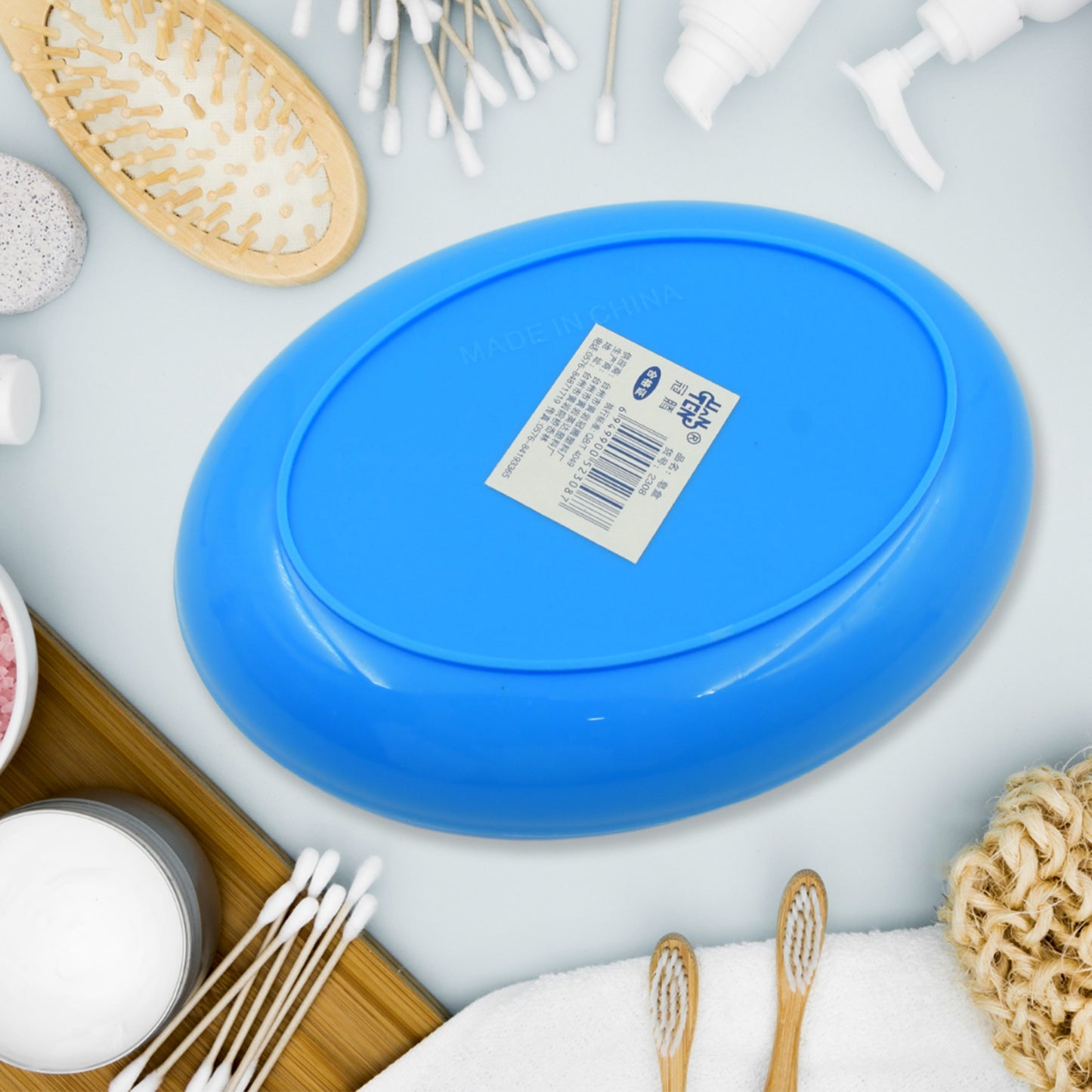 Bathroom Accessories Plastic Soap Case Soap Dish Soap Stand Plastic Soap Case Soap Holder Soap Dish For Bathroom Kitchen Sink (Oval Heart Shape Soap Case 1 Pc )