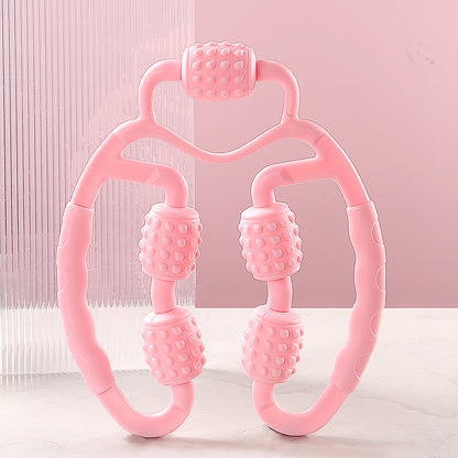 Ring Clamp Calf Massager Relax Leg Manicure Roller Roller Stick Yoga Five Wheel Massager Ring Leg Clamp