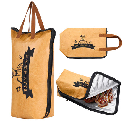 Cross-border DuPont Paper Barbecue Meat Resting Bag, Insulated Aluminum Foil Reusable Self-sealing Packaging Bag