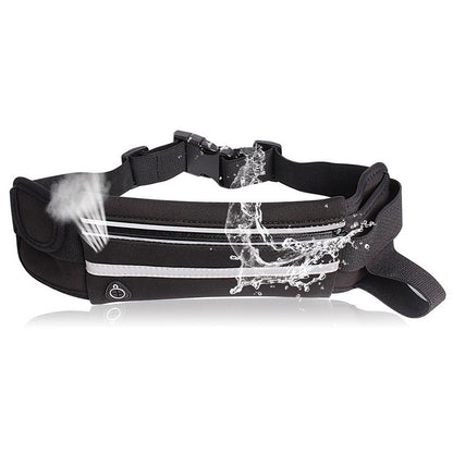 Woman Waterproof Waist Belt Man Running Bag with Bottle Holder for Marathon Jogging Phone Keys Pouch for Running