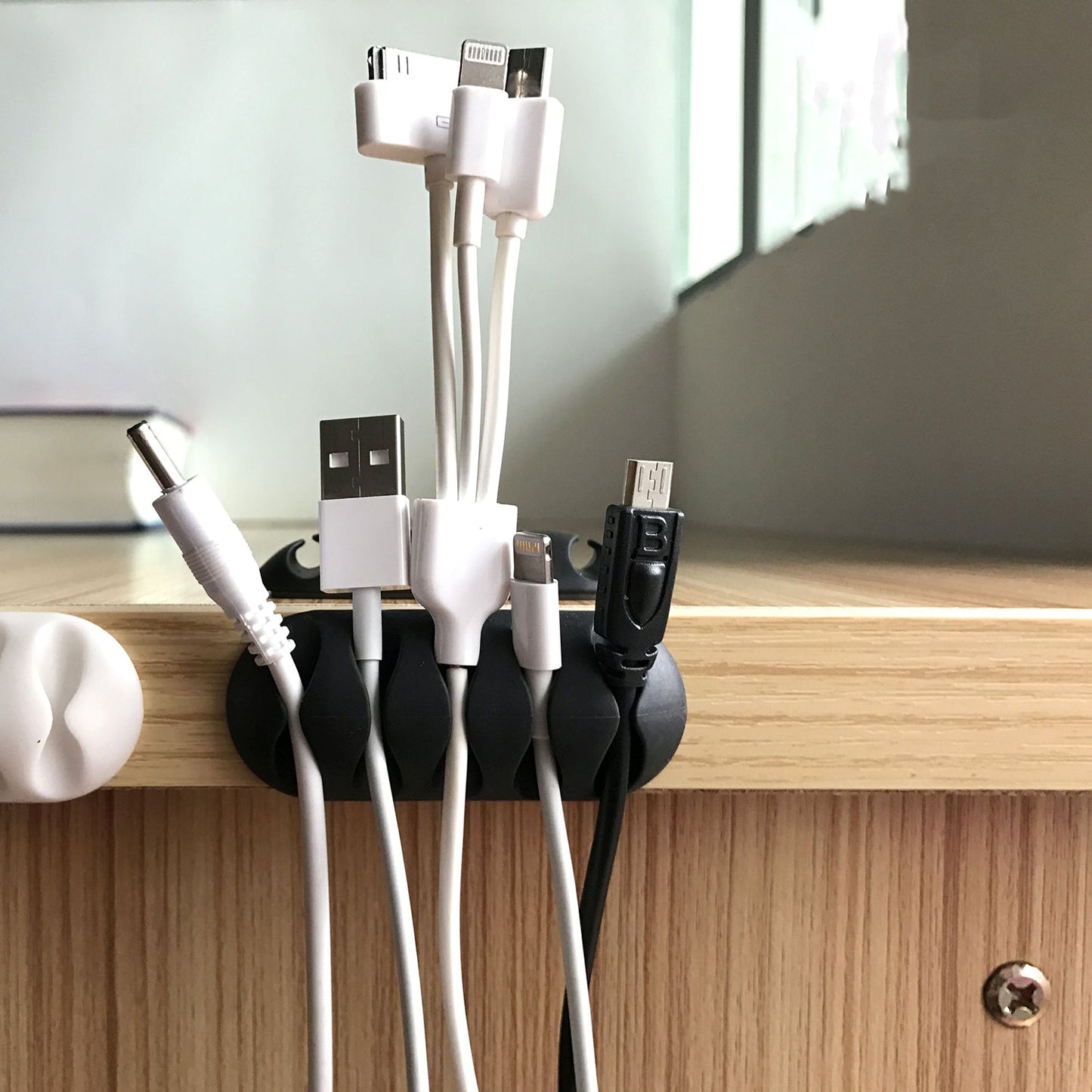 1334 Cable Clips Multi Purpose Cable Organizer  Wire Holder For Desk And Table Use