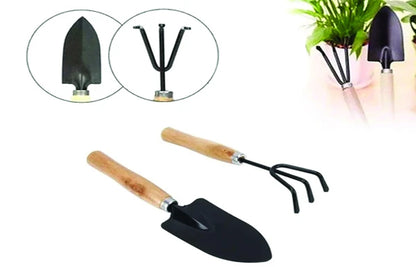 0541 Small Sized Hand Cultivator Small Trowel Garden Fork (Set Of 3)