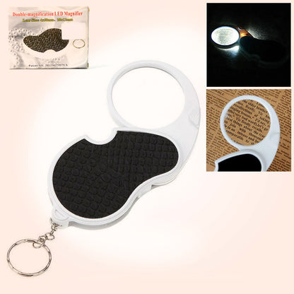 Double-magnification Led Magnifiers With Light (1 Pc  Big)