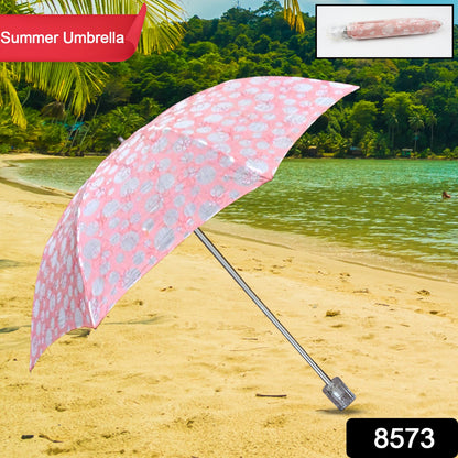 3-foldumbrella Summer Sun Foldable Cute Umbrella Uv Protection Sun Umbrella  Travel Accessories  Umbrella For Children Girls And Boys (1 Pc)