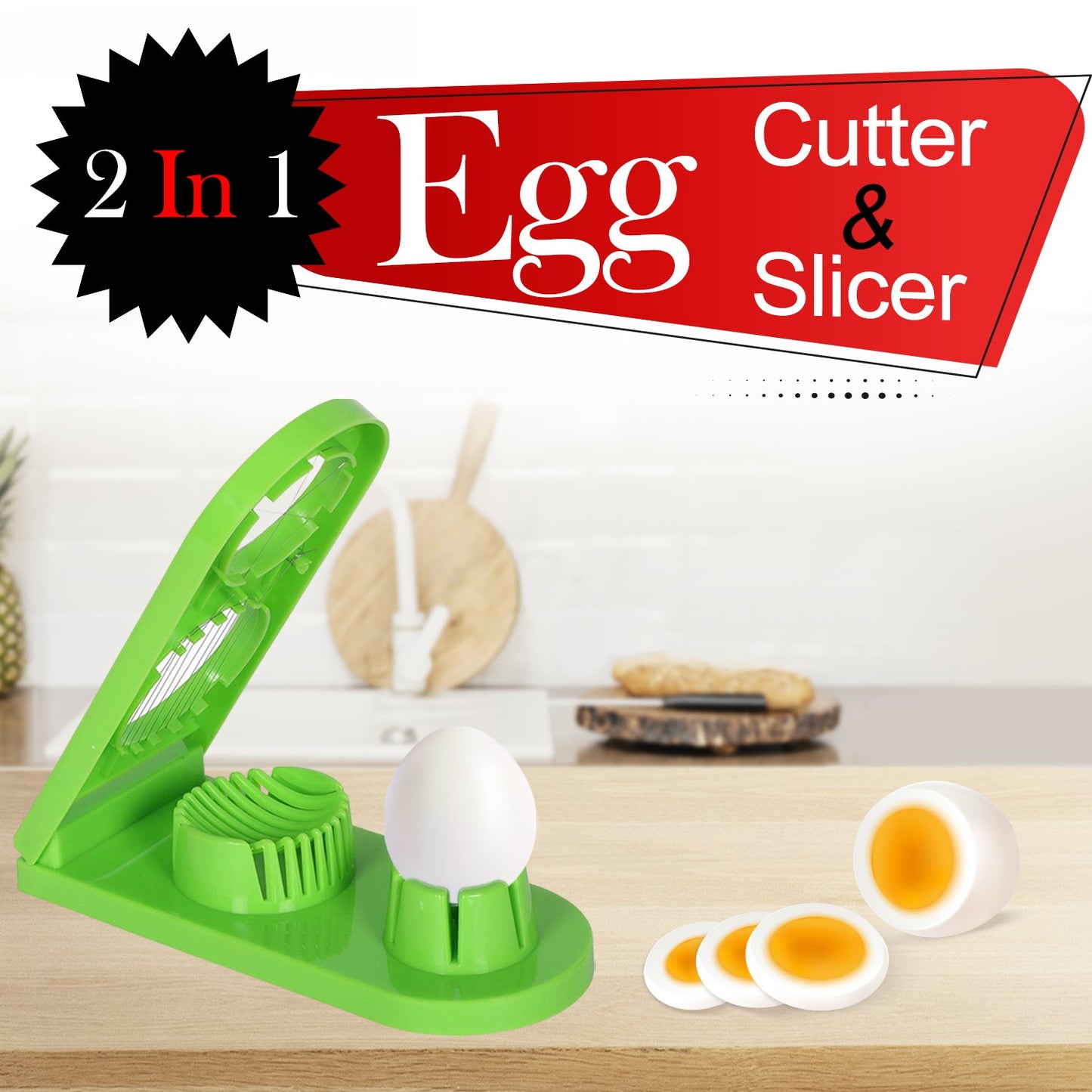 2555 Multi-segment 2 In 1 Egg Cutterslicer