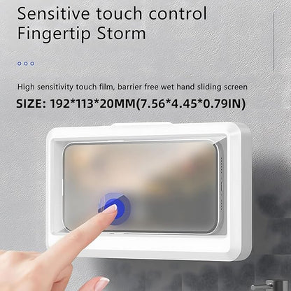 Shower Phone Holder | Waterproof Bathroom Mobile Phone Holder | Anti-Fog Case for Shower | Wall Mountable | 6.8 Inch Support Touch Screen Parent (Multicolor)