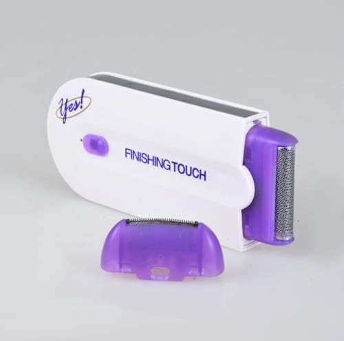 Rechargeable Epilator Remover Smooth Touch Hair Removal Instant Pain Free Razor Sensor (Purple)