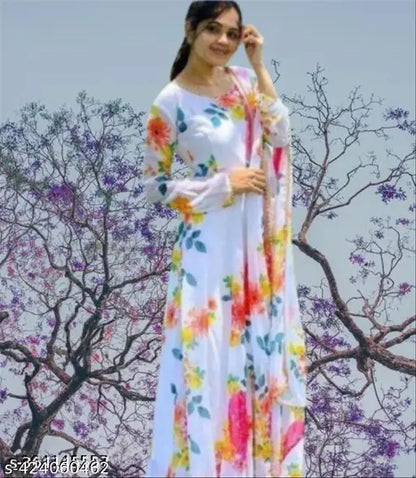 Women Printed Gown